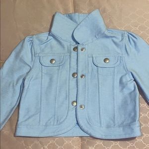 Gymboree light blue stretchy jacket